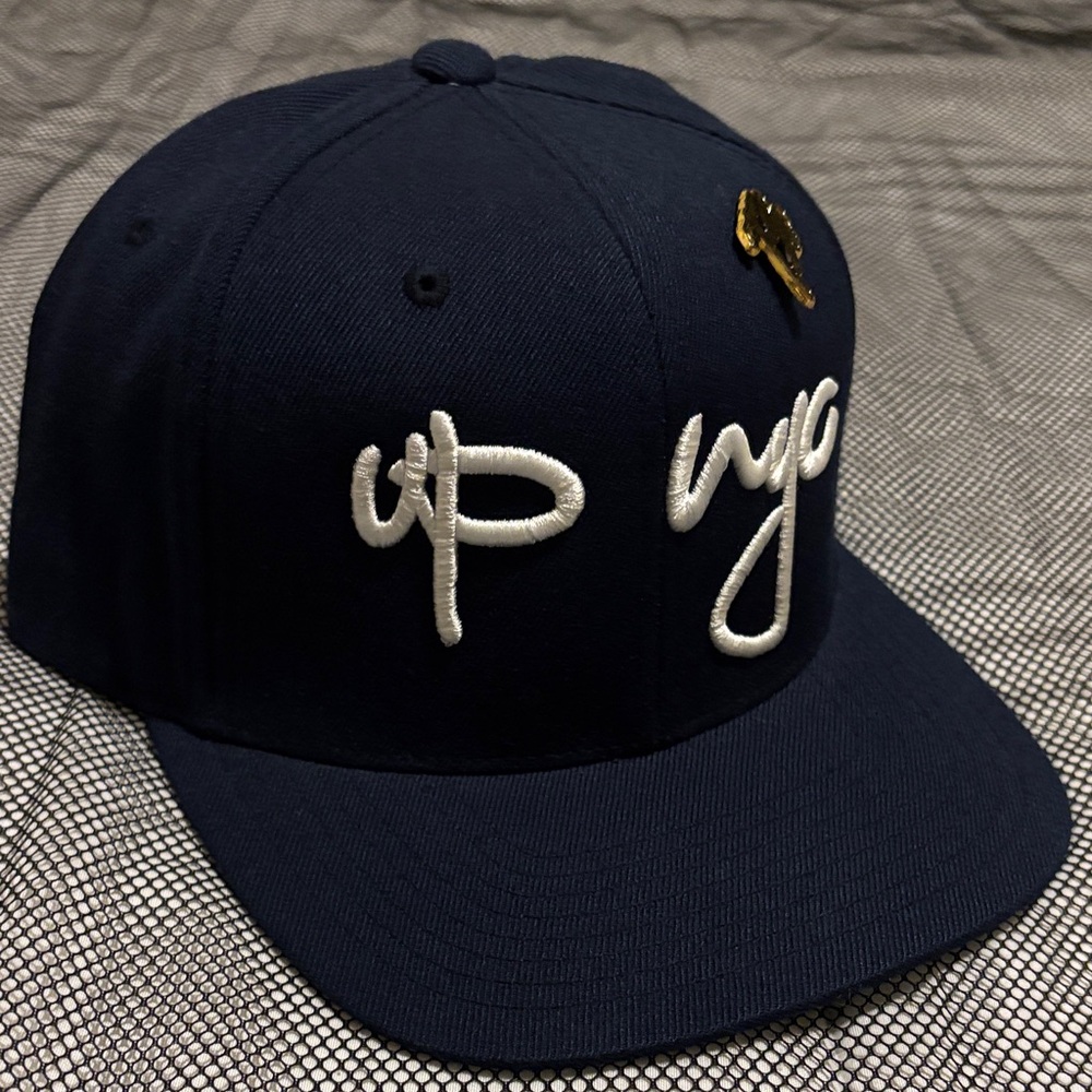 UPNYC (Fat Joe) Navy Blue SnapBack with White UPNYC Embroider, worn once